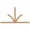 Ekena Millwork Richland Timber Gable Bracket, Western Red Cedar, 84"W x 45"H x 1 1/2"D x 3 1/2"F, 13/12 Pitch GBW084X45X0204RIC00SWR - alternate 1